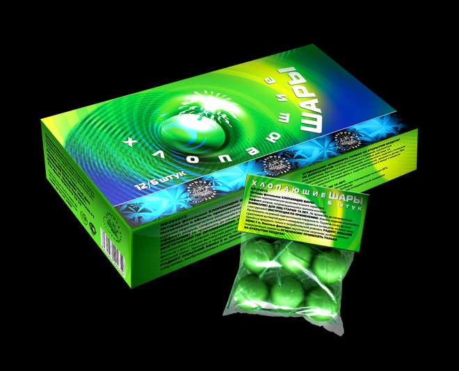 Петарда "Хлопающие шары" (6 шт)